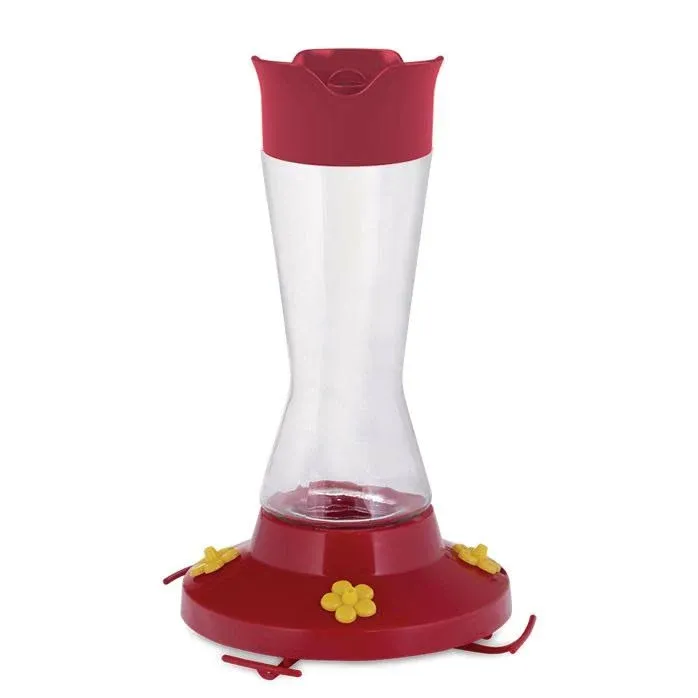 Perky-Pet Pinch Waist Glass Hummingbird Feeder with Free Nectar