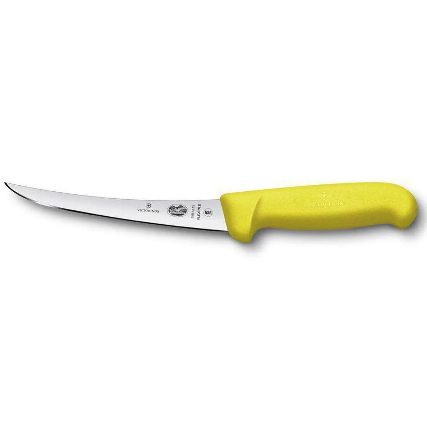 6" Boning Knife, Curved, Flexible Blade, Yellow Fibrox Handle