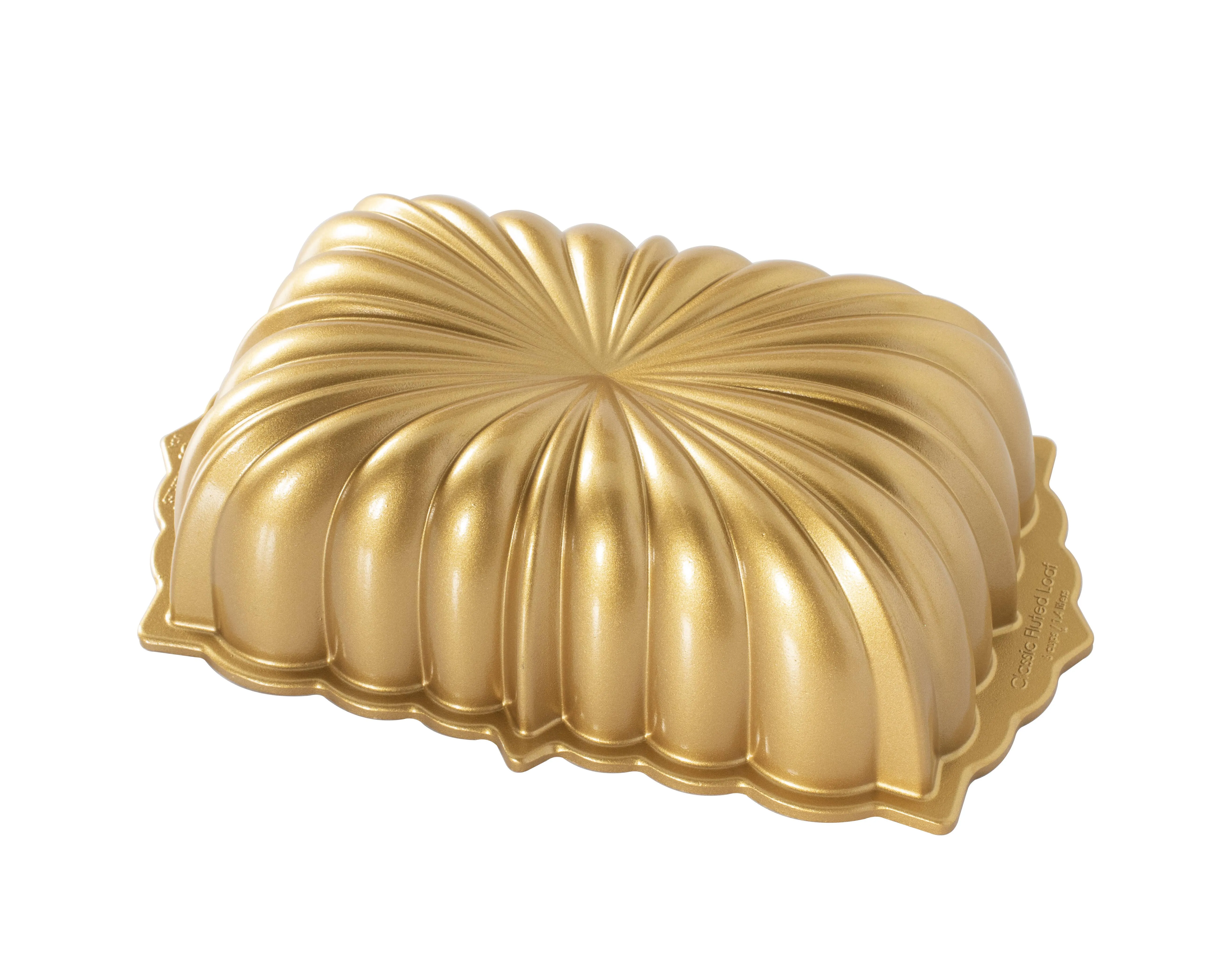 Nordic Ware Classic Fluted Loaf Pan ,Gold