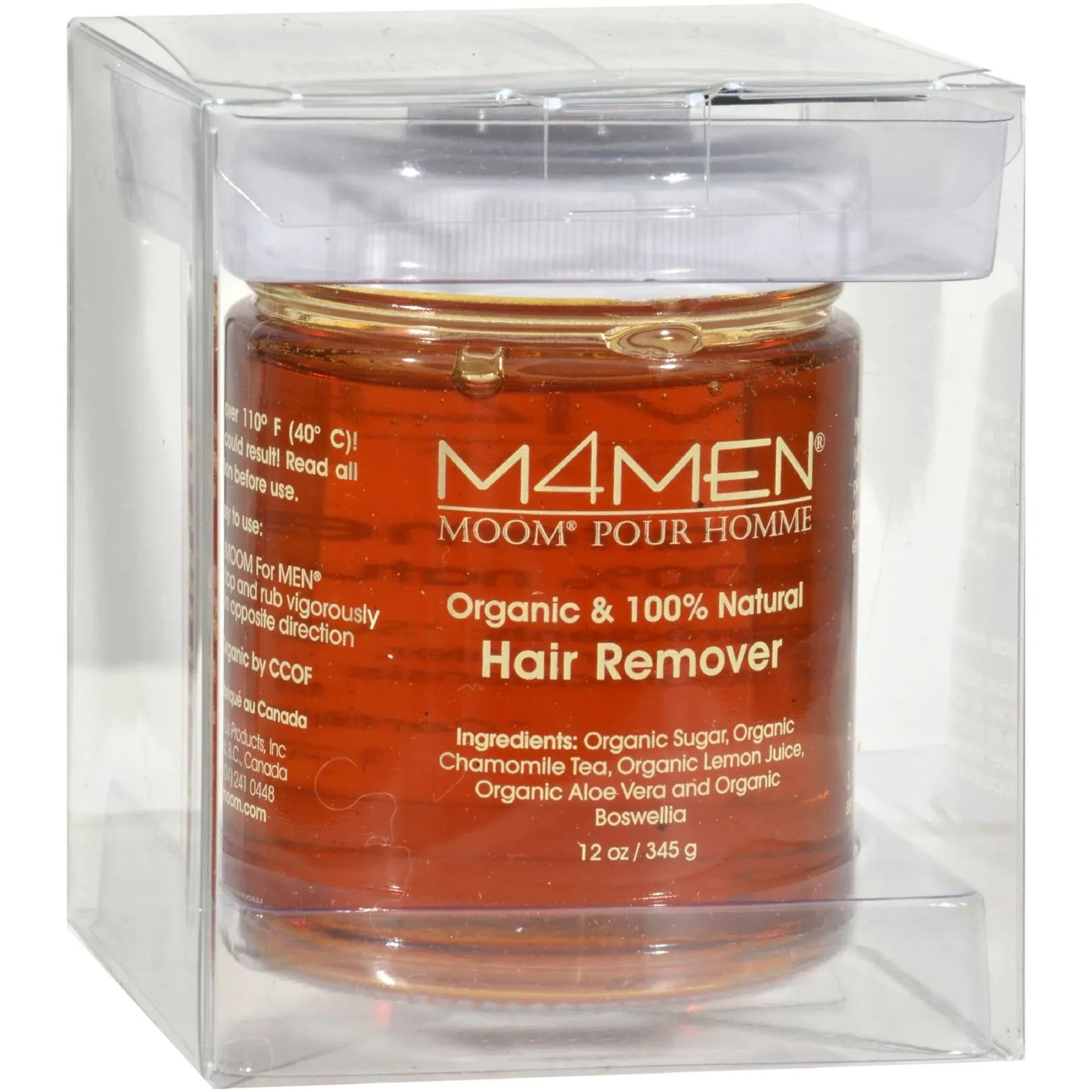 Moom Organic Body Hair Removal For Men 12 Oz