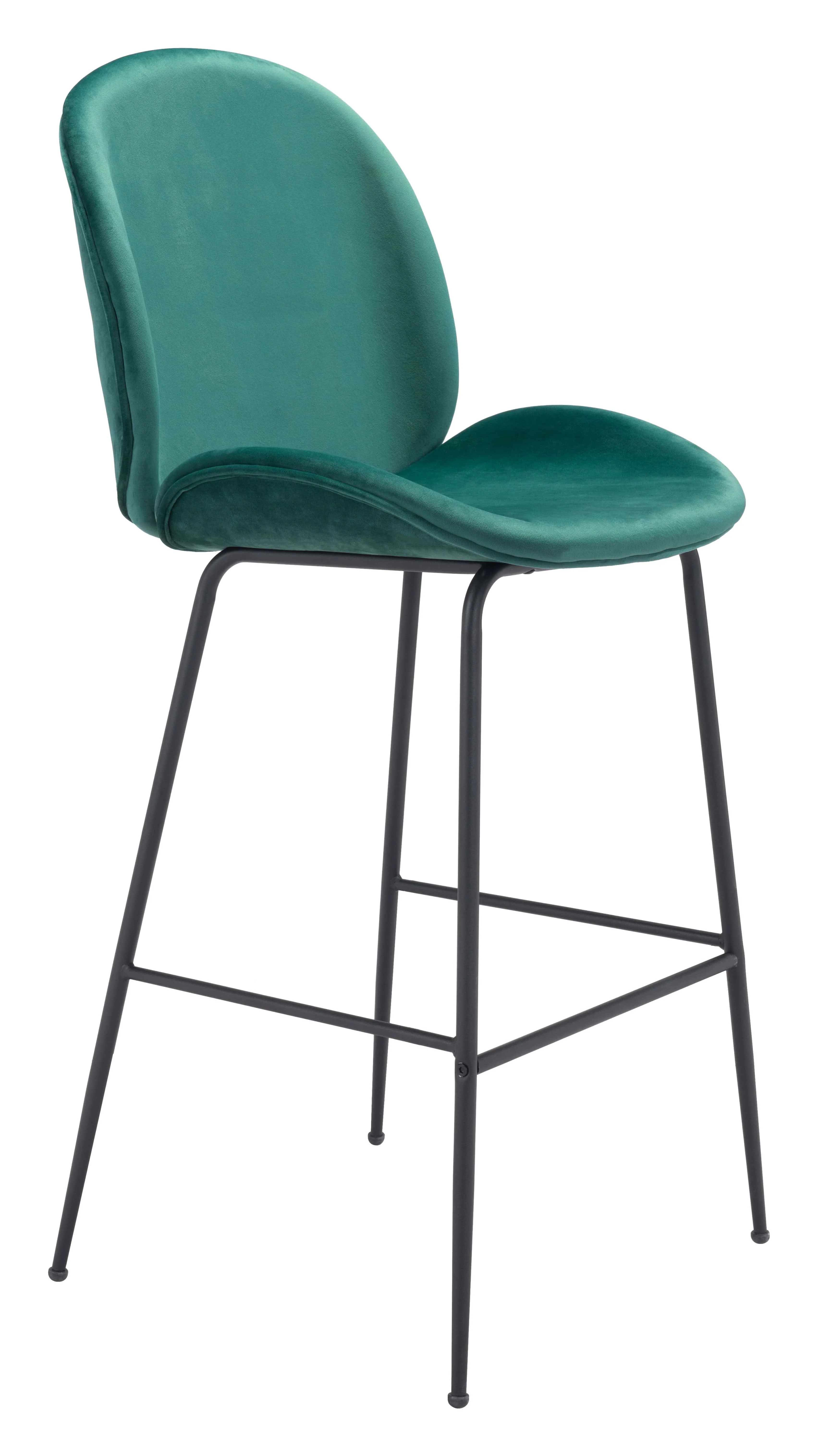 Miles Bar Chair Green | Zuo