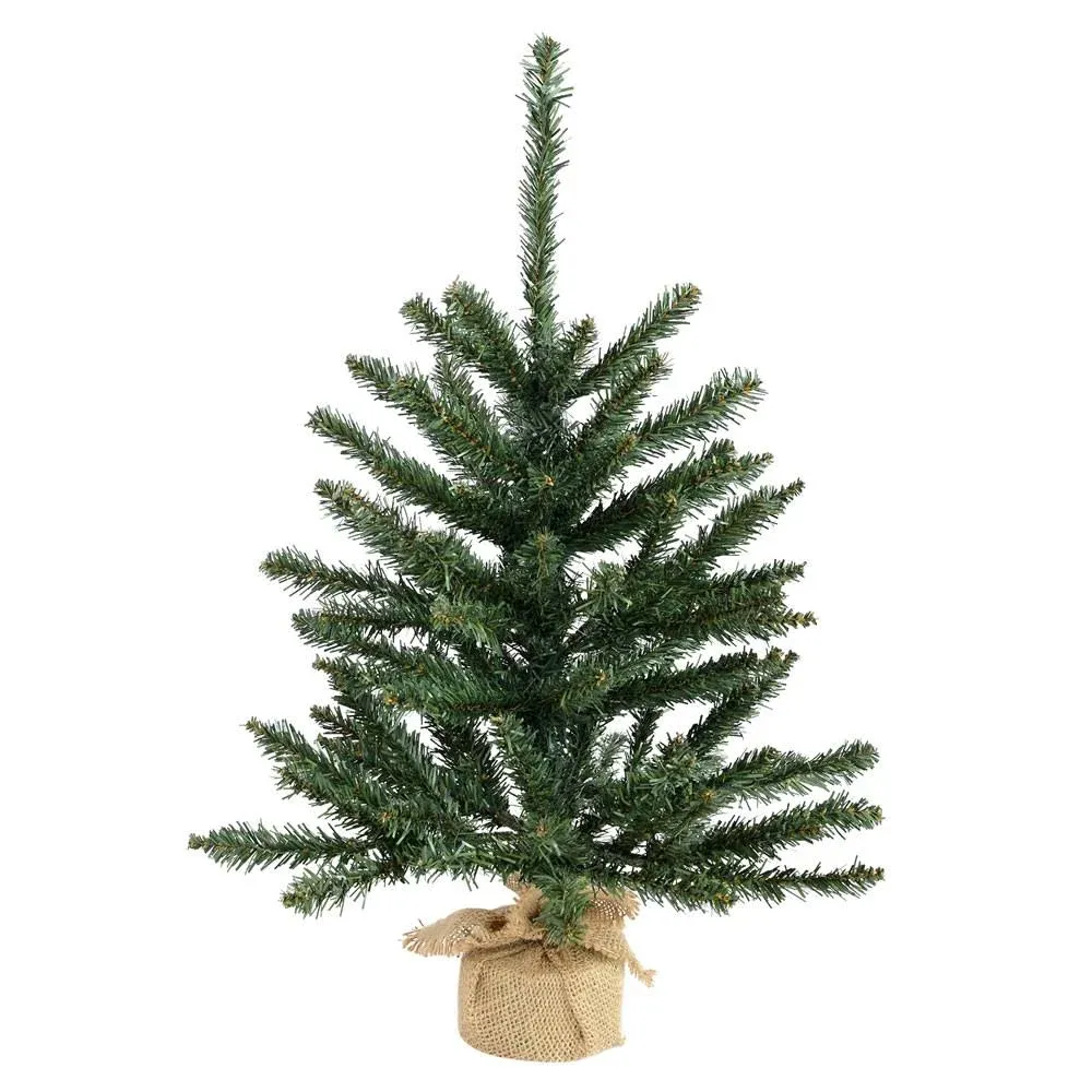 Vickerman 24" Unlit Anoka Pine Artificial Christmas Tree - Burlap Base