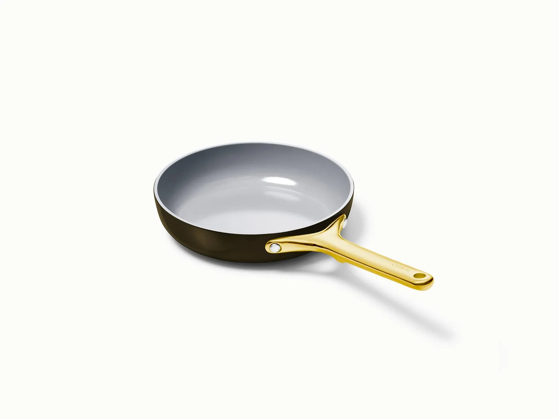 Caraway Mini Fry Pan in Black with Gold Accents