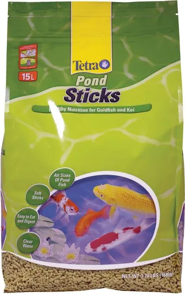 Tetra Pond Pond Sticks, Pond Fish Food, for Goldfish and Koi, 3.70 Pounds (16484)