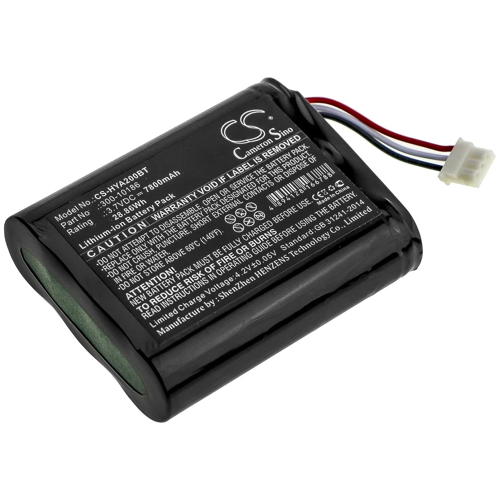 Replacement 300-10186 Battery for ADT Command Smart Security Panel  3.6V 27Wh