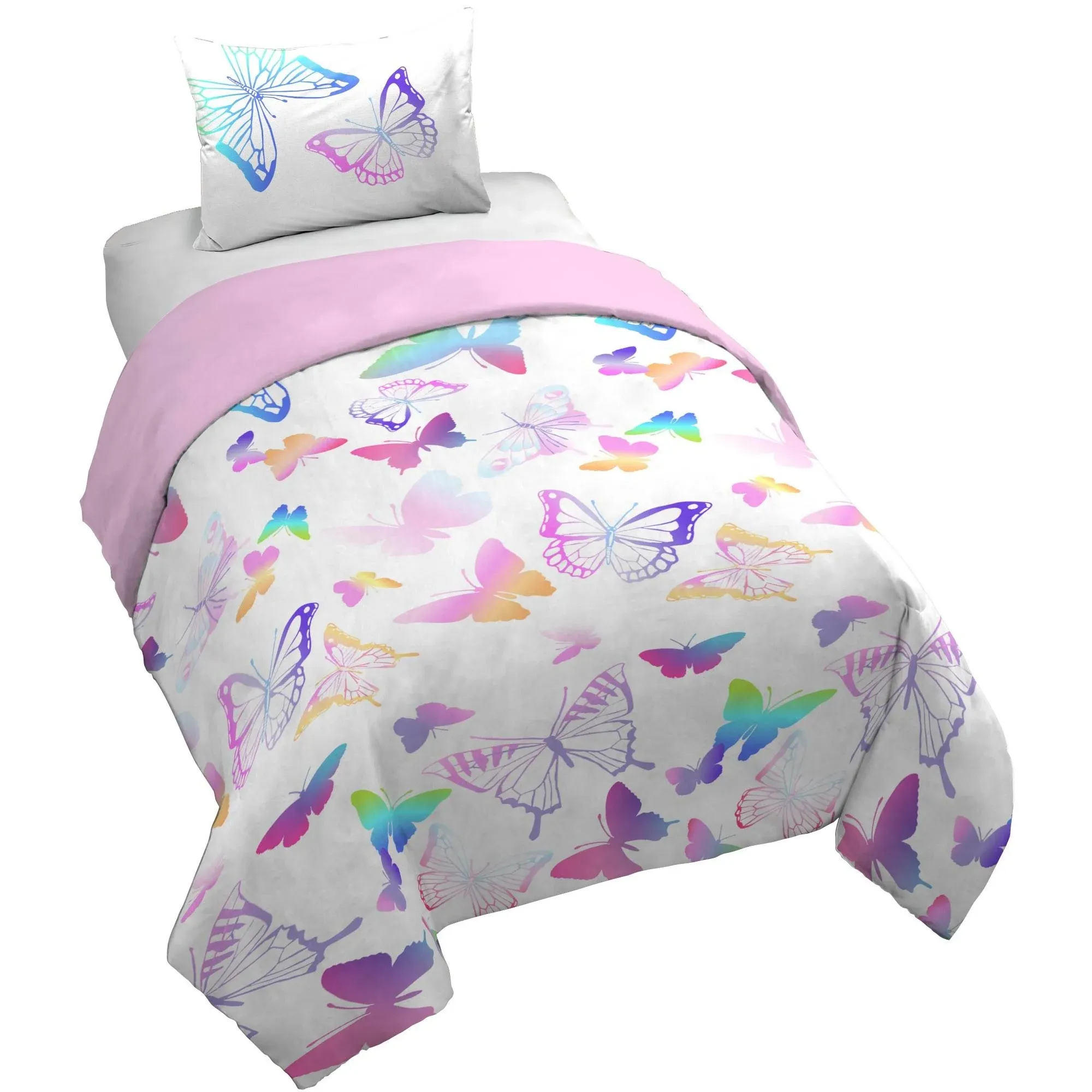 Saturday Park Ombre Butterflies Duvet Cover & Sham Set