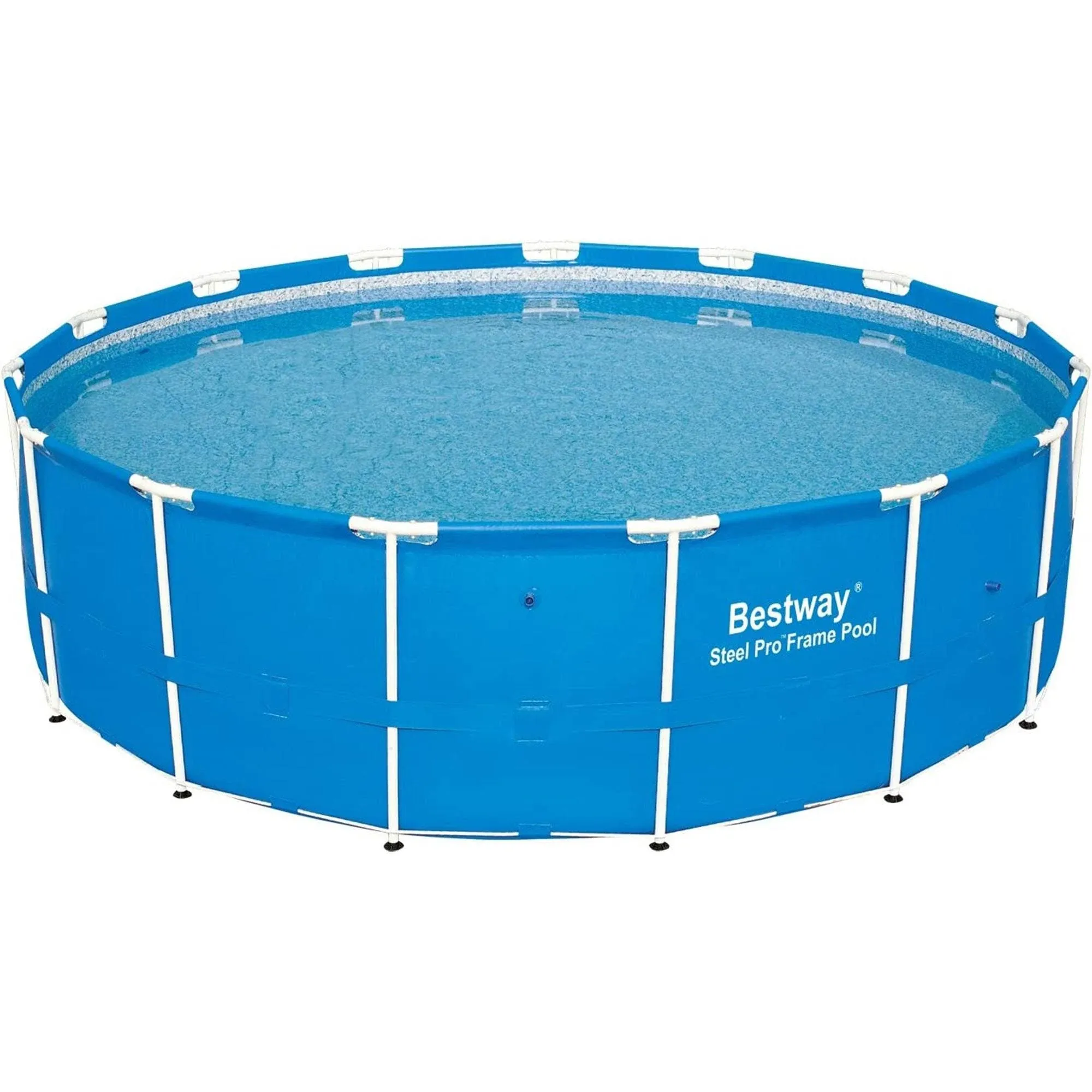 Bestway Steel Pro 15-Foot x 48" Round Frame Above Ground Swimming Pool (No Pump)