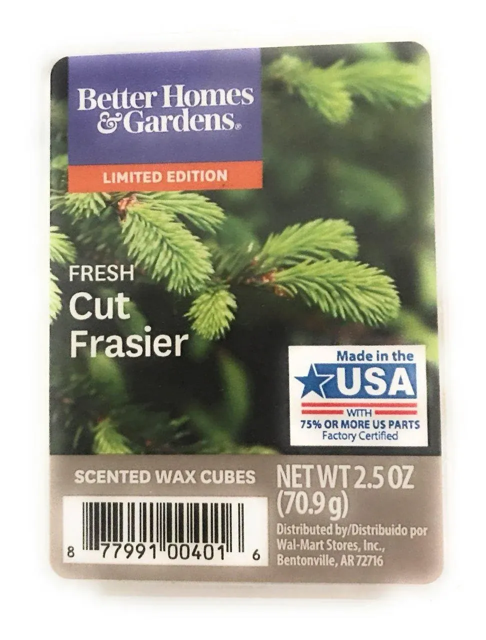 Better Homes and Gardens Fresh Cut Frasier Wax Cubes (2 Pack - 12 Cubes)