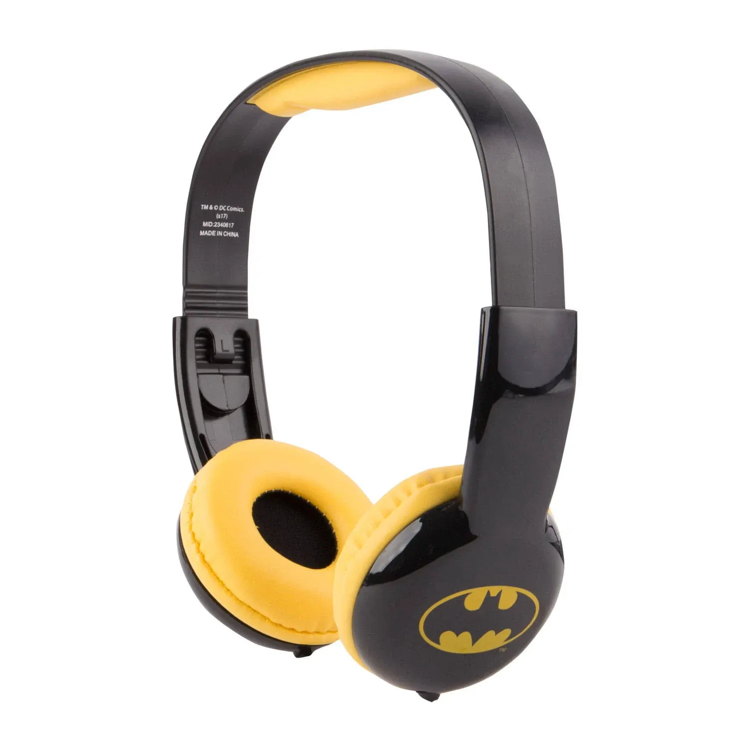 Batman Kids Safe Over The Ear Headphones HP2-03082 | Kids Headphones, Volume Limiter for Developing Ears, 3.5MM Stereo Jack, Recommended for Ages 3-9, by Sakar