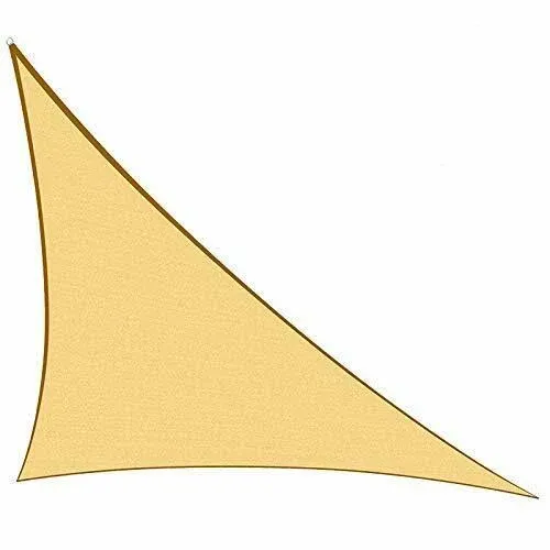 Love Story 16 x 16 x 22 Right Triangle Sand Sun Shade Sail Canopy UV Block for Outdoor Patio Garden Backyard