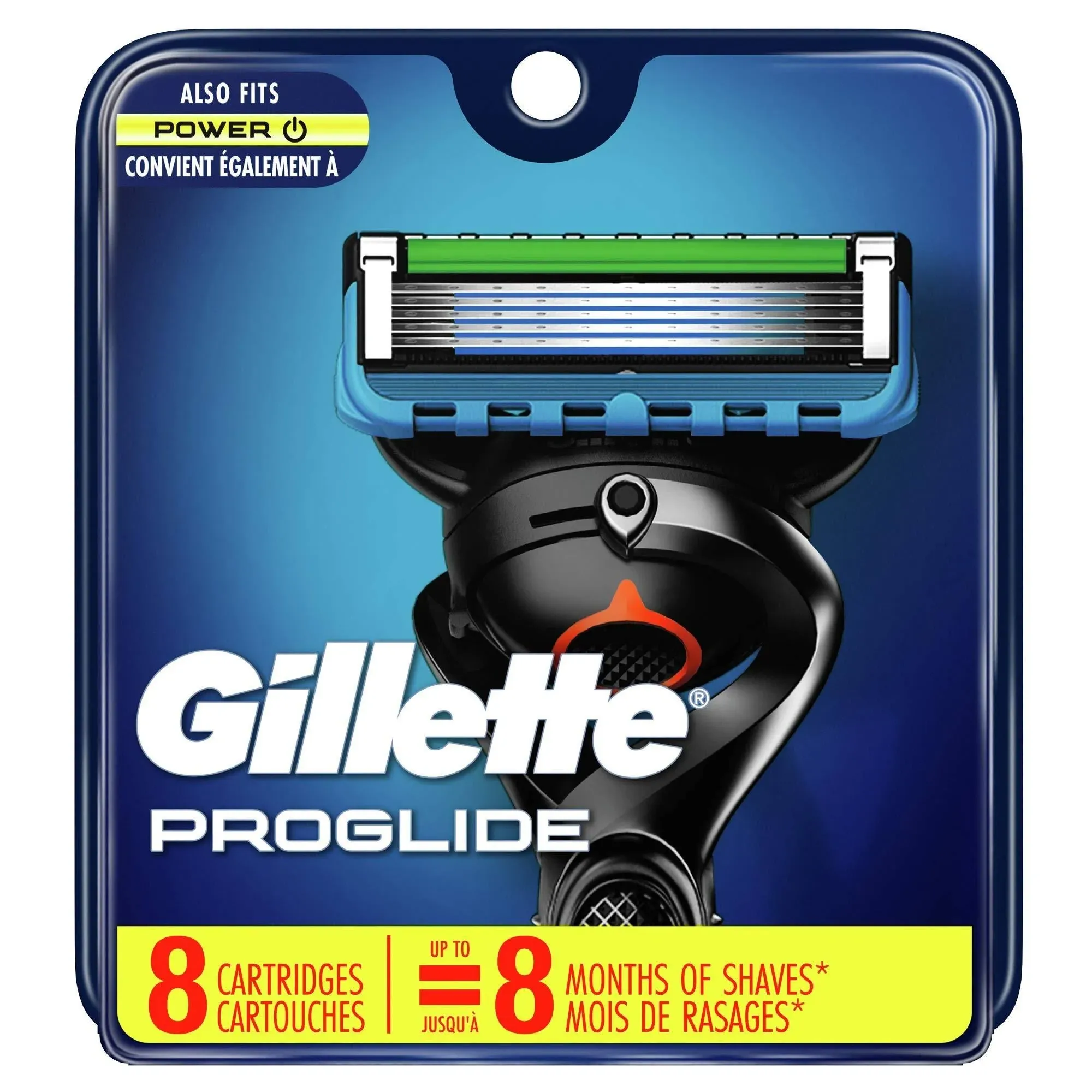 Gillette ProGlide Shield Premium Edition Razors for Men, 1 Gillette Razor, 8 ProShield Razor Blade Refills, 1 Travel Case