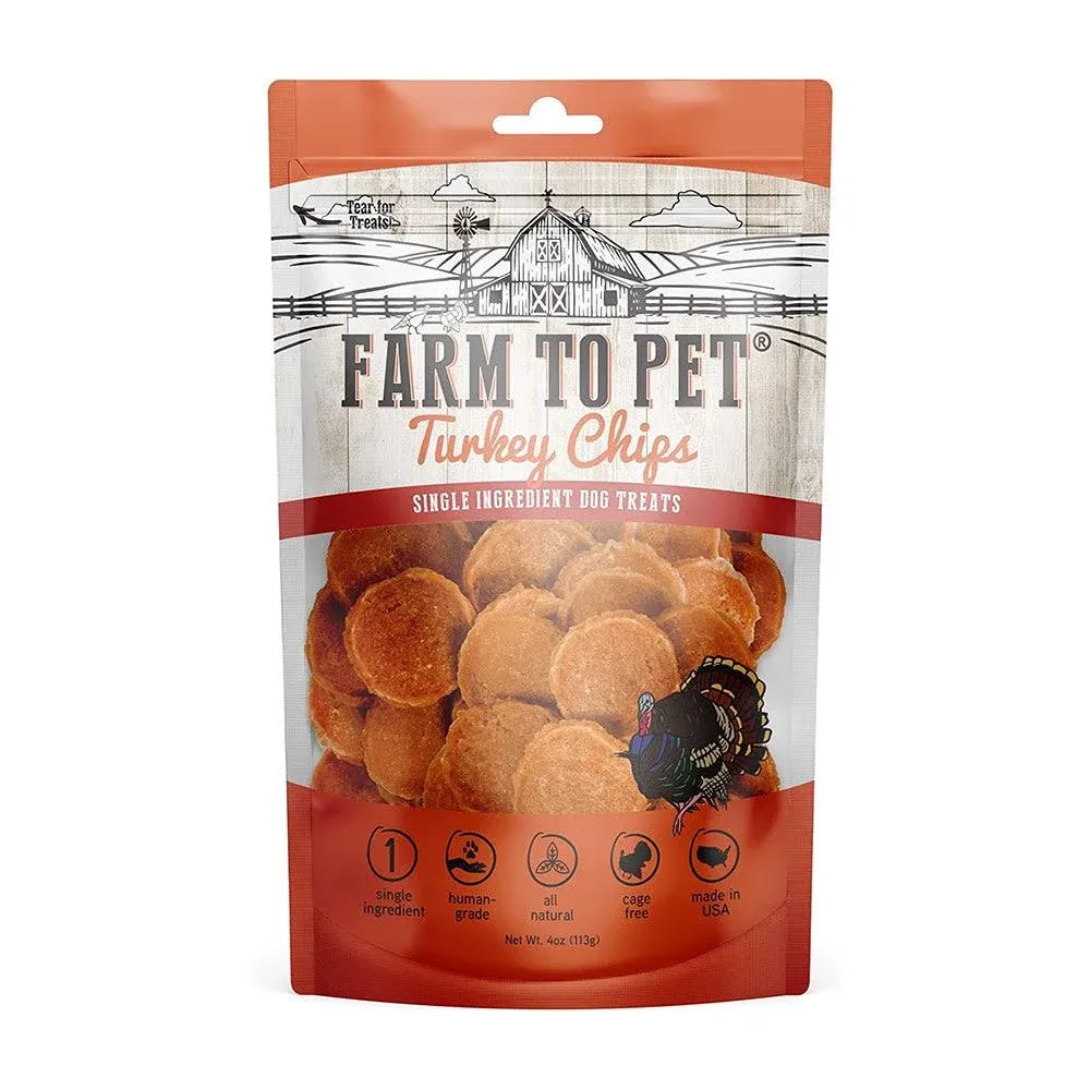 Farm To Pet Turkey Chips Dog Treats