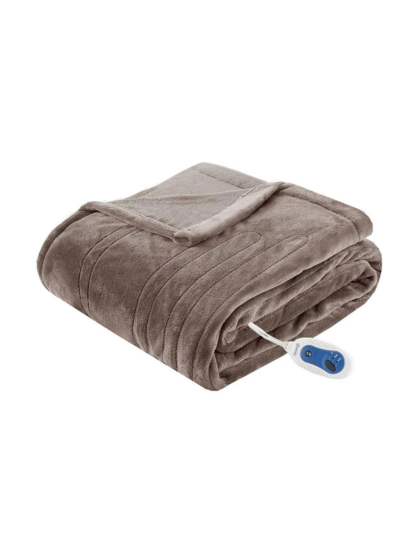 Heated Plush Throw Blanket