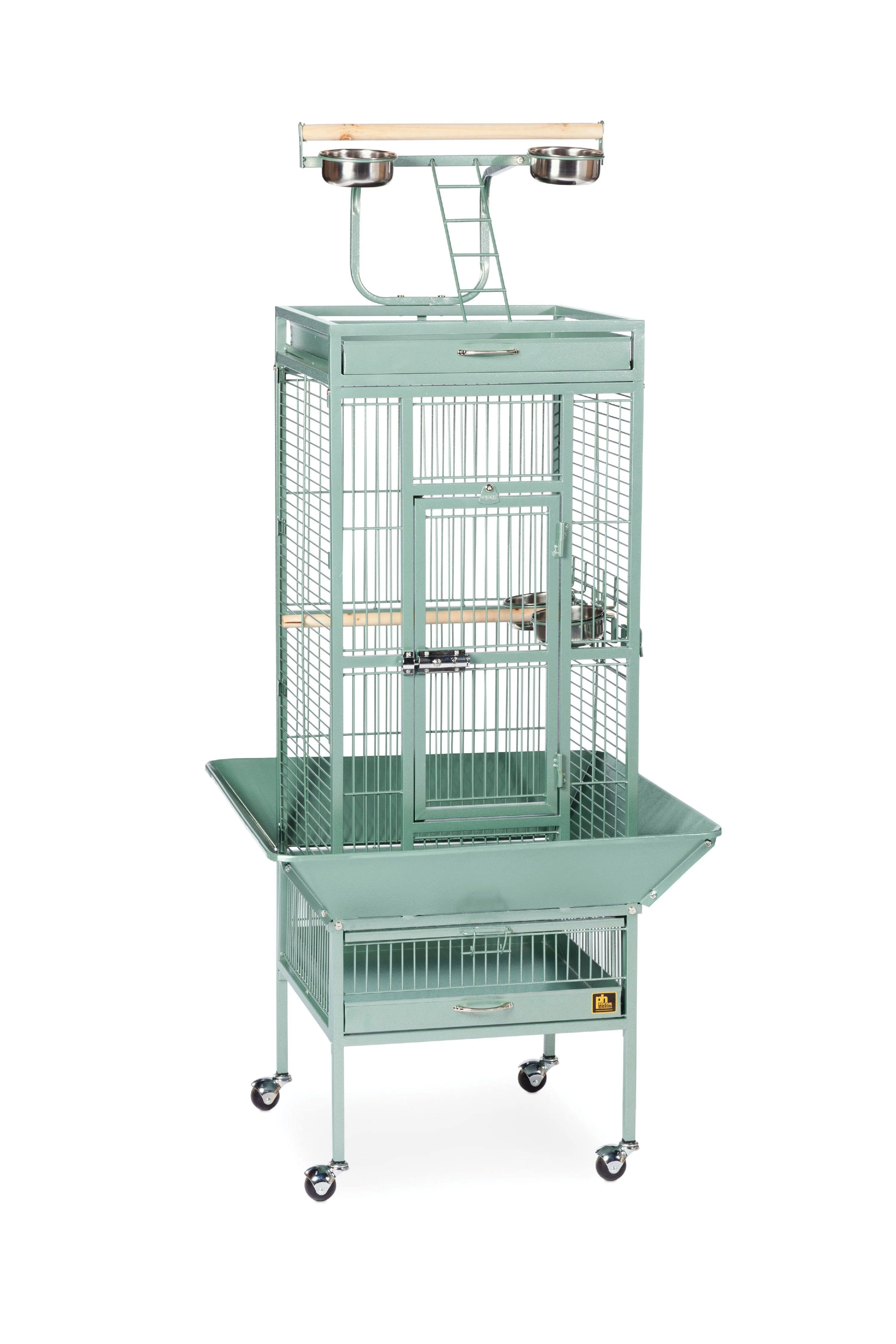 Prevue Pet Products Wrought Iron Select Cage Sage Green