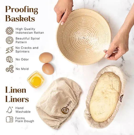 Sourdough Bread Baking Supplies Proofing Baskets