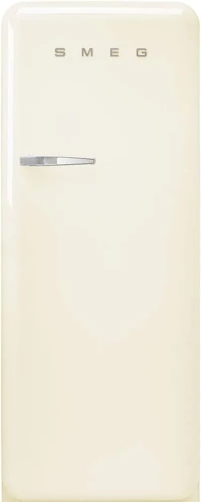 Smeg Refrigerator - Single Door, Right Hinge - Retro Style (Cream)