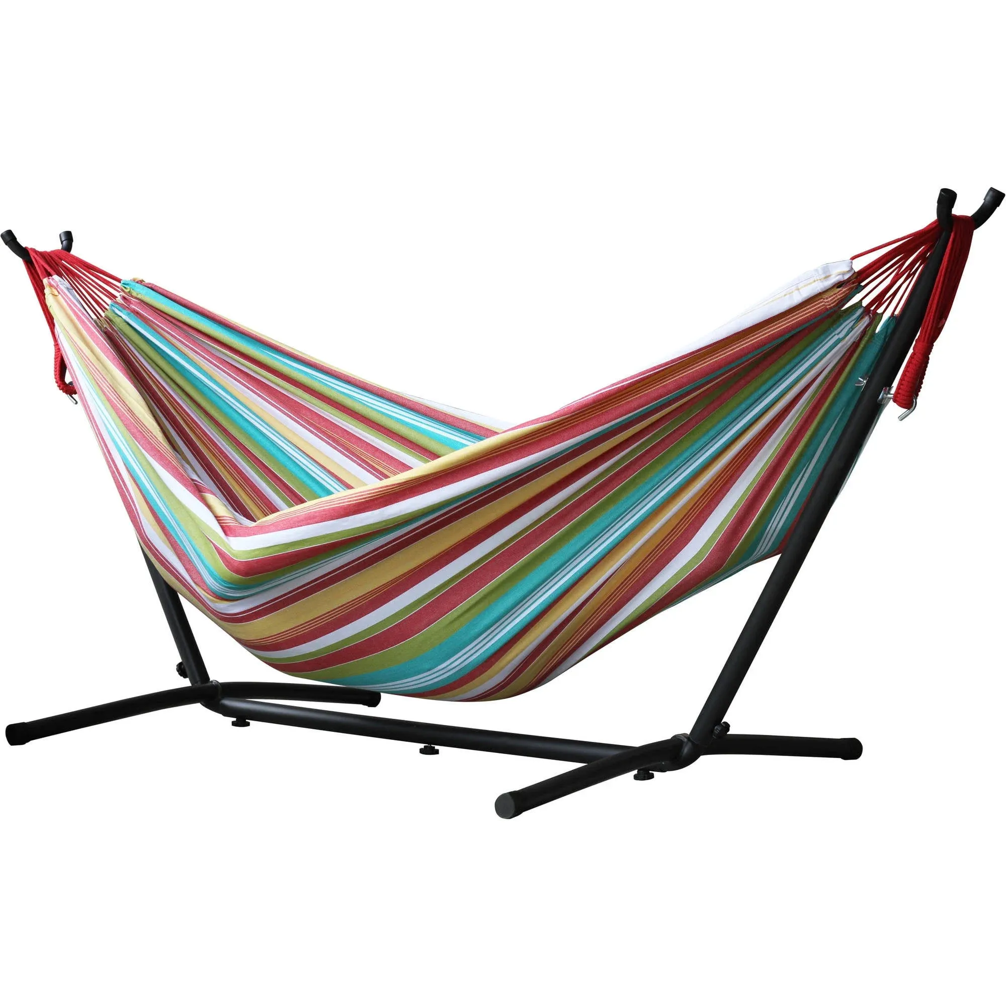 Vivere 9 ft. Double Hammock with Stand: Salsa