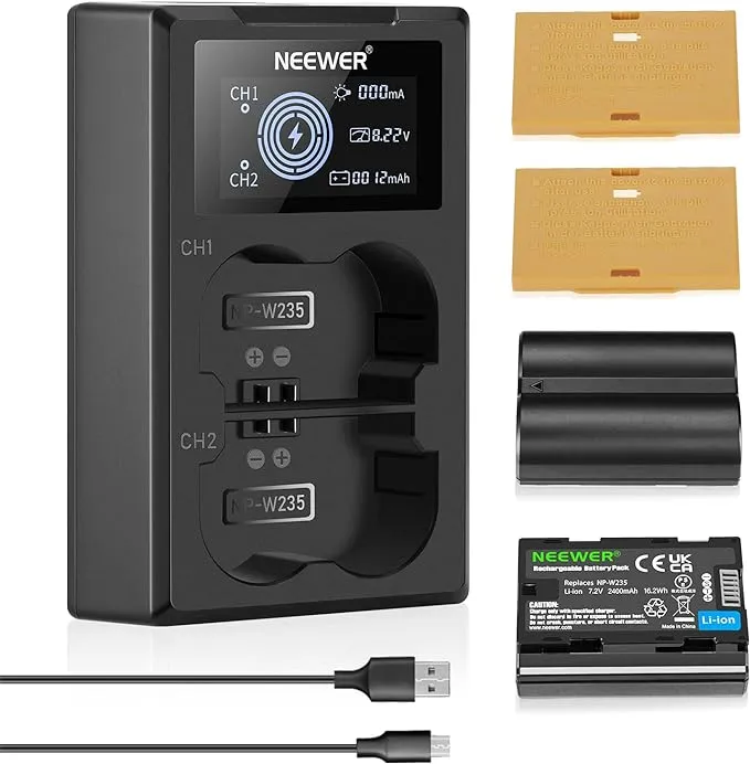 Neewer NP-W235 Camera Battery Charger Set