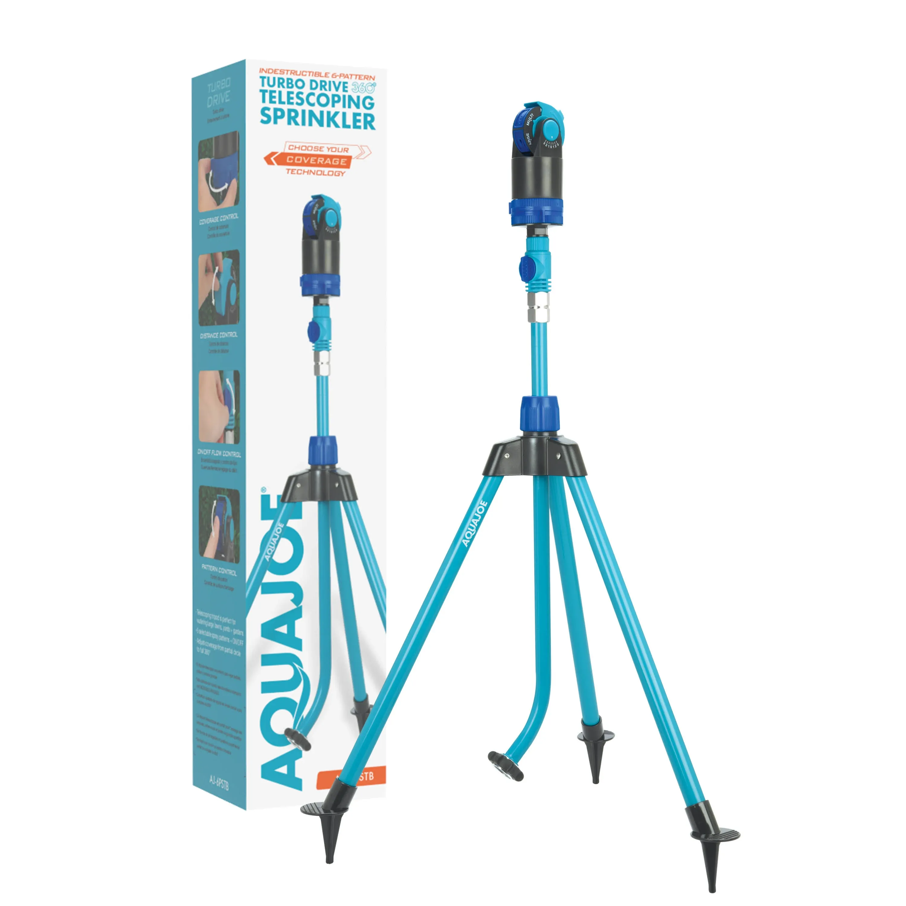 Aqua Joe 360 Degree Tripod Sprinkler and Mister