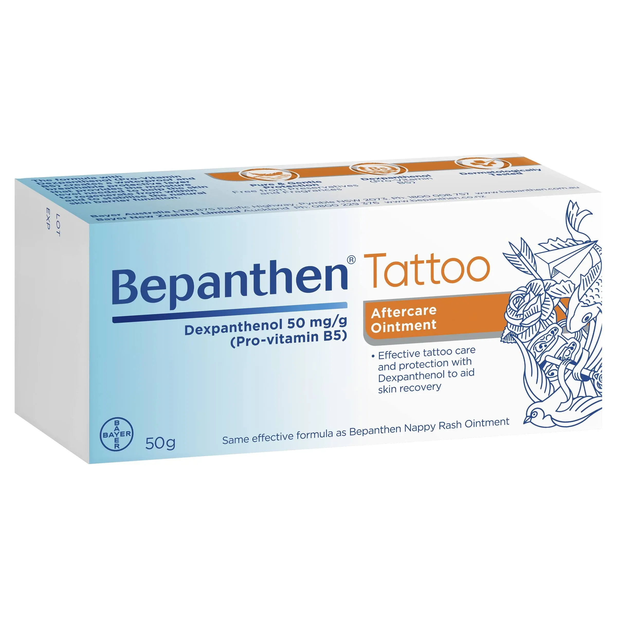 Bepanthen Tattoo Aftercare Ointment 50g