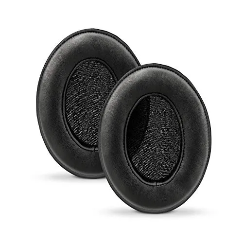 Brainwavz Sheepskin Ear Pads for ATH M50X, M50XBT, M40X, HyperX, SHURE, Turtle Beach, AKG, ATH, Philips, JBL, Fostex Replacement Memory Foam Earpads & Fits Many Headphones (See List), Leather Oval