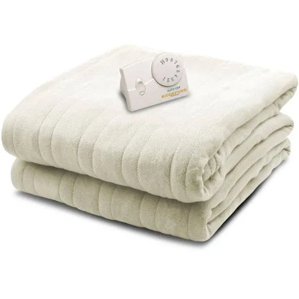 Biddeford Comfort Knit Heated Blanket Full Natural