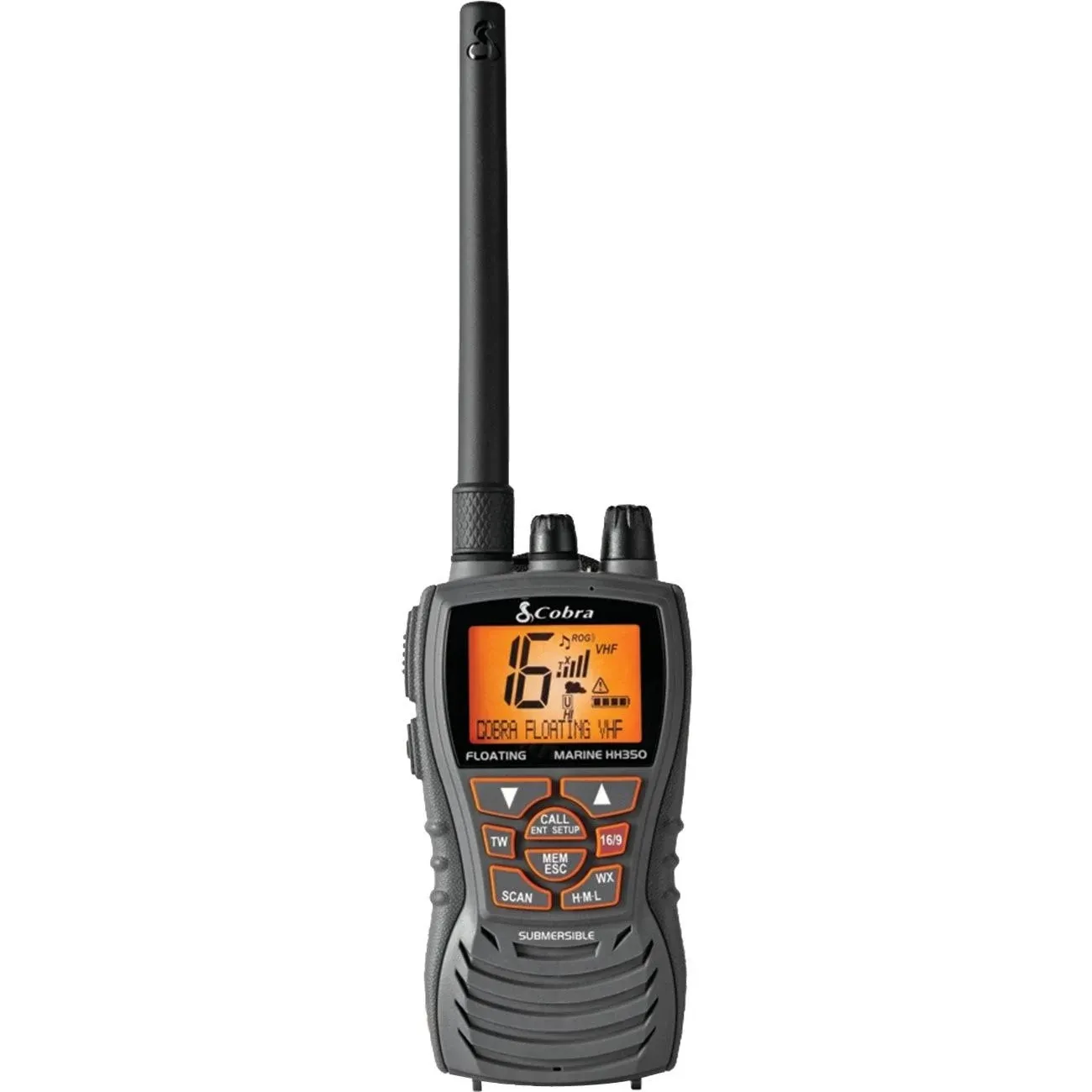 Cobra MR HH350W FLT 6 Watt Radio Galleggiante VHF Marina Bianca