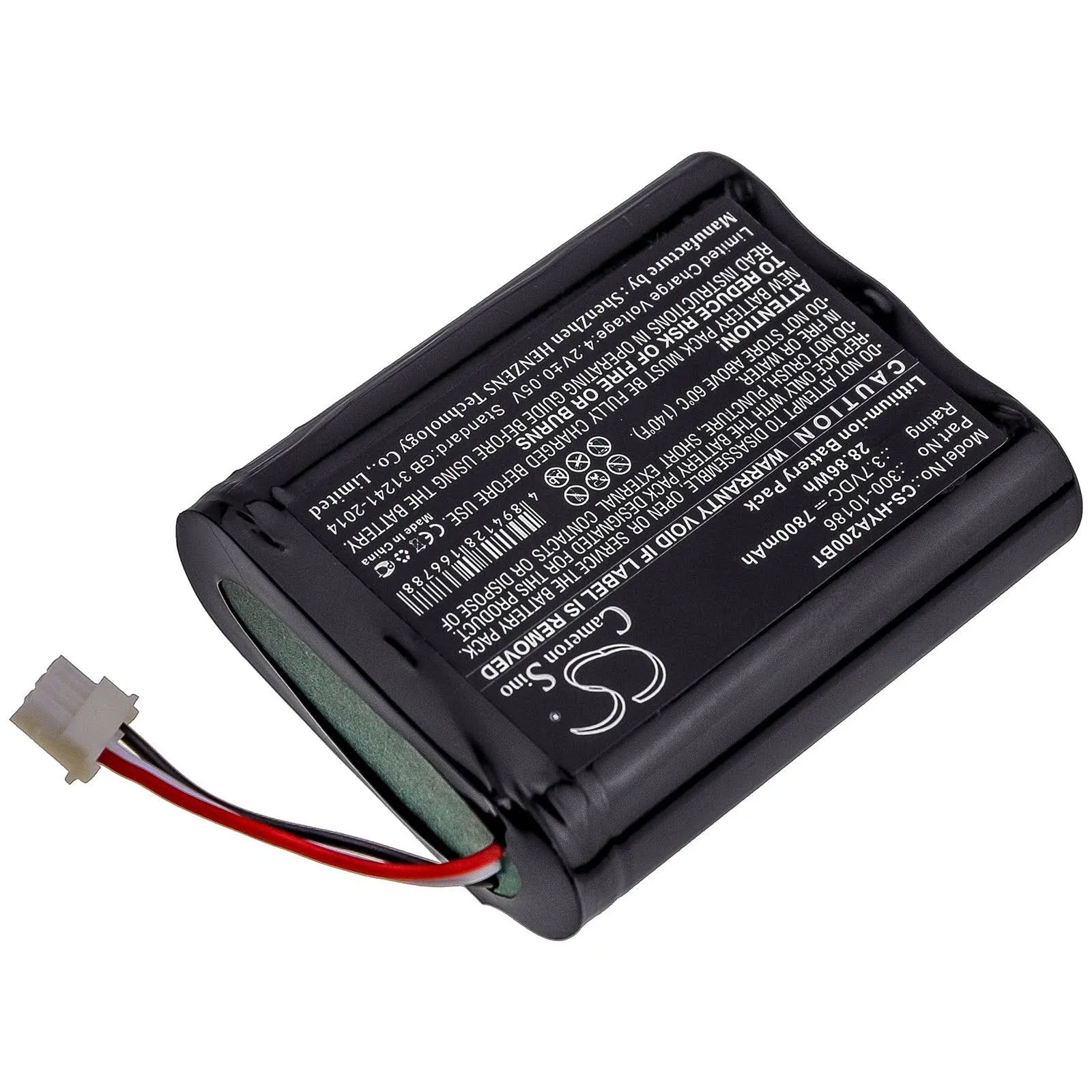 Replacement 300-10186 Battery for ADT Command Smart Security Panel  3.6V 27Wh