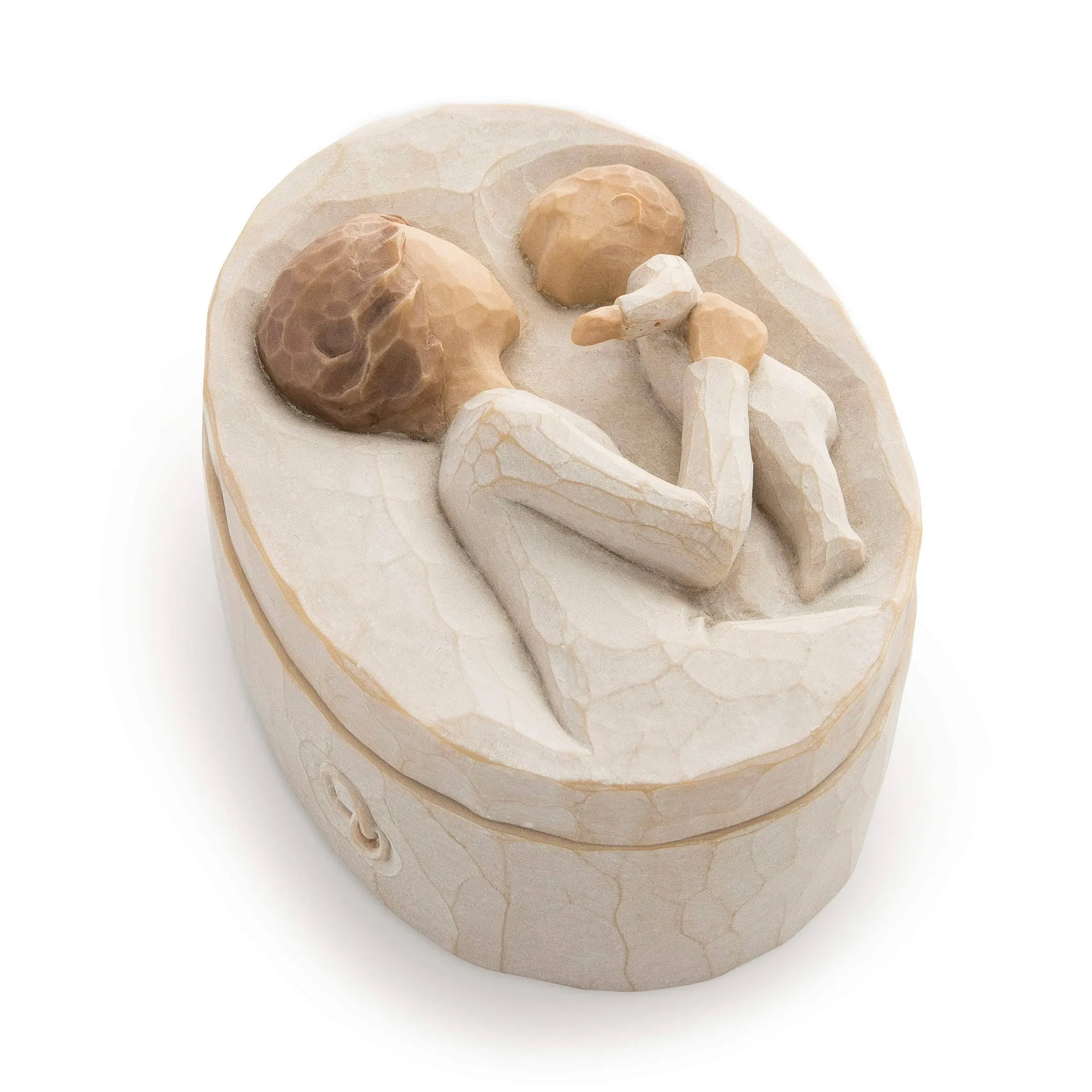 Willow Tree Grandmother, Sculpted Hand-Painted Keepsake Box Natural 