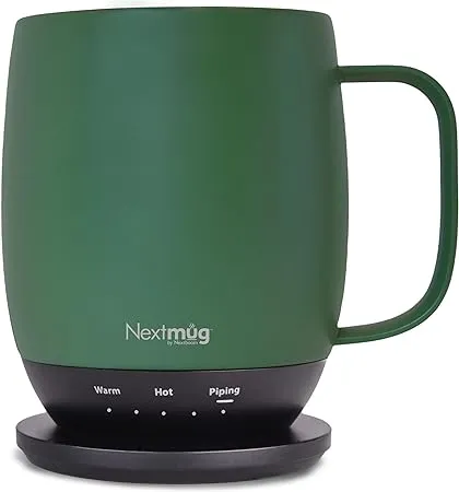 Nextmug - Temperature-Controlled, Self-Heating&nbsp;Coffee Mug (Burgundy - 14 oz.)