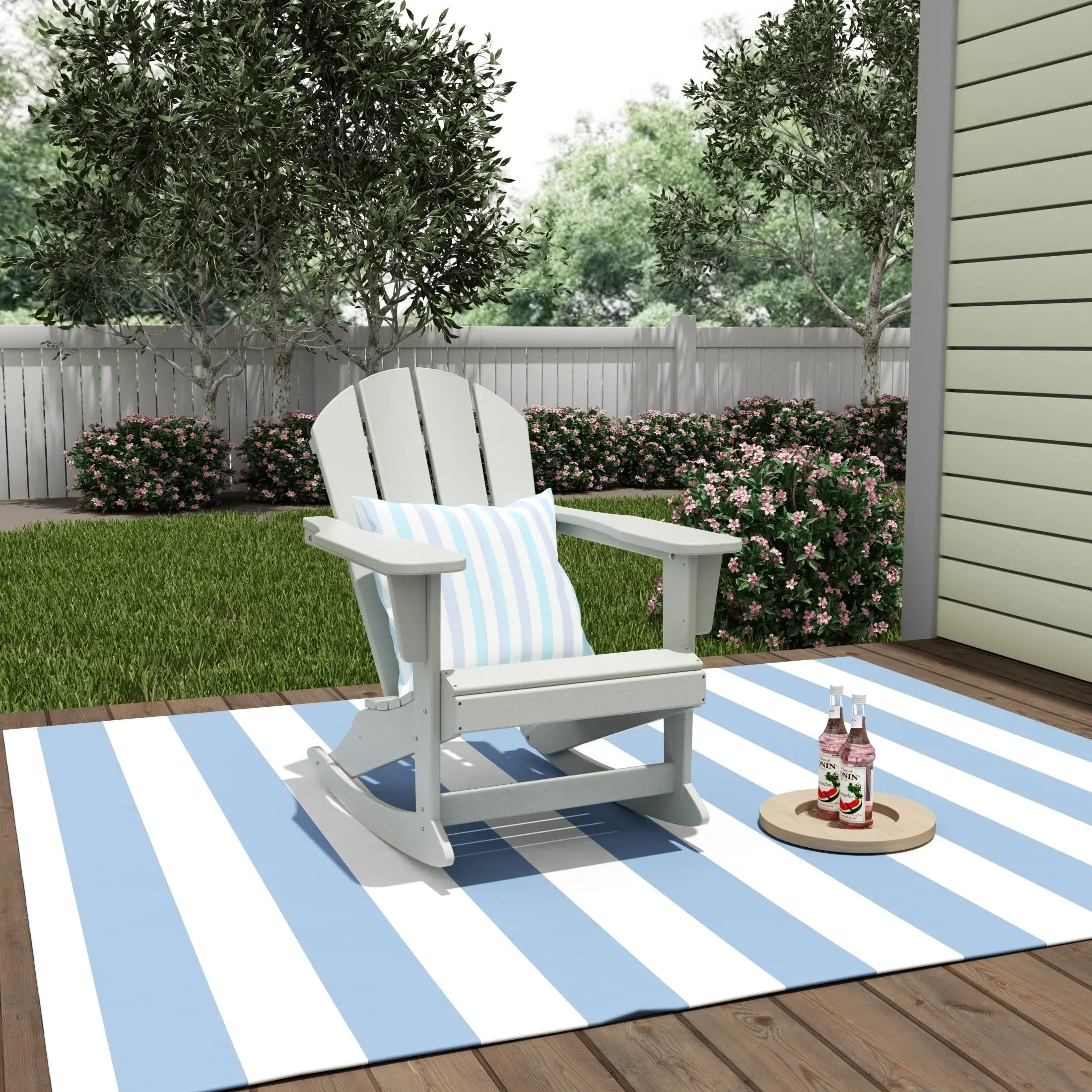 Polytrends Laguna Hdpe All Weather Outdoor Patio Rocking Chair