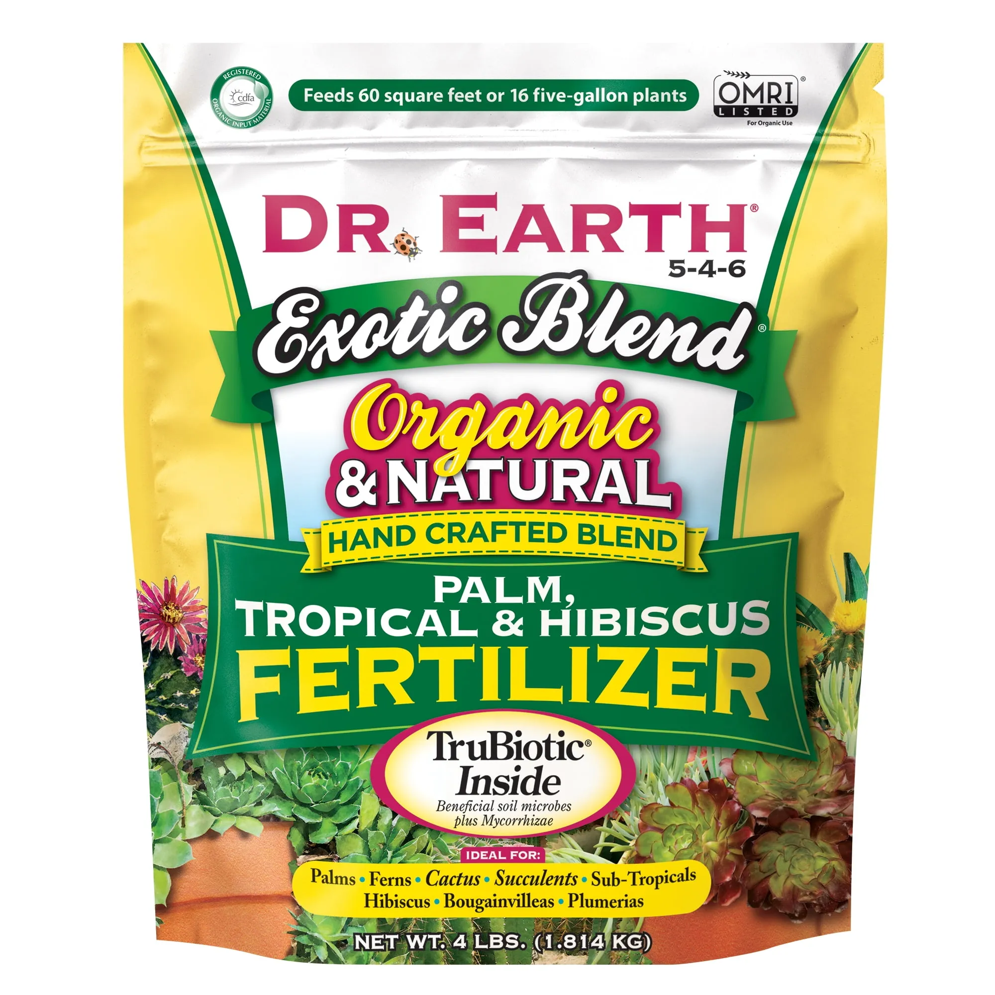 Dr Earth 756P 4 lbs. Exotic Blend Tropical Fertilizer