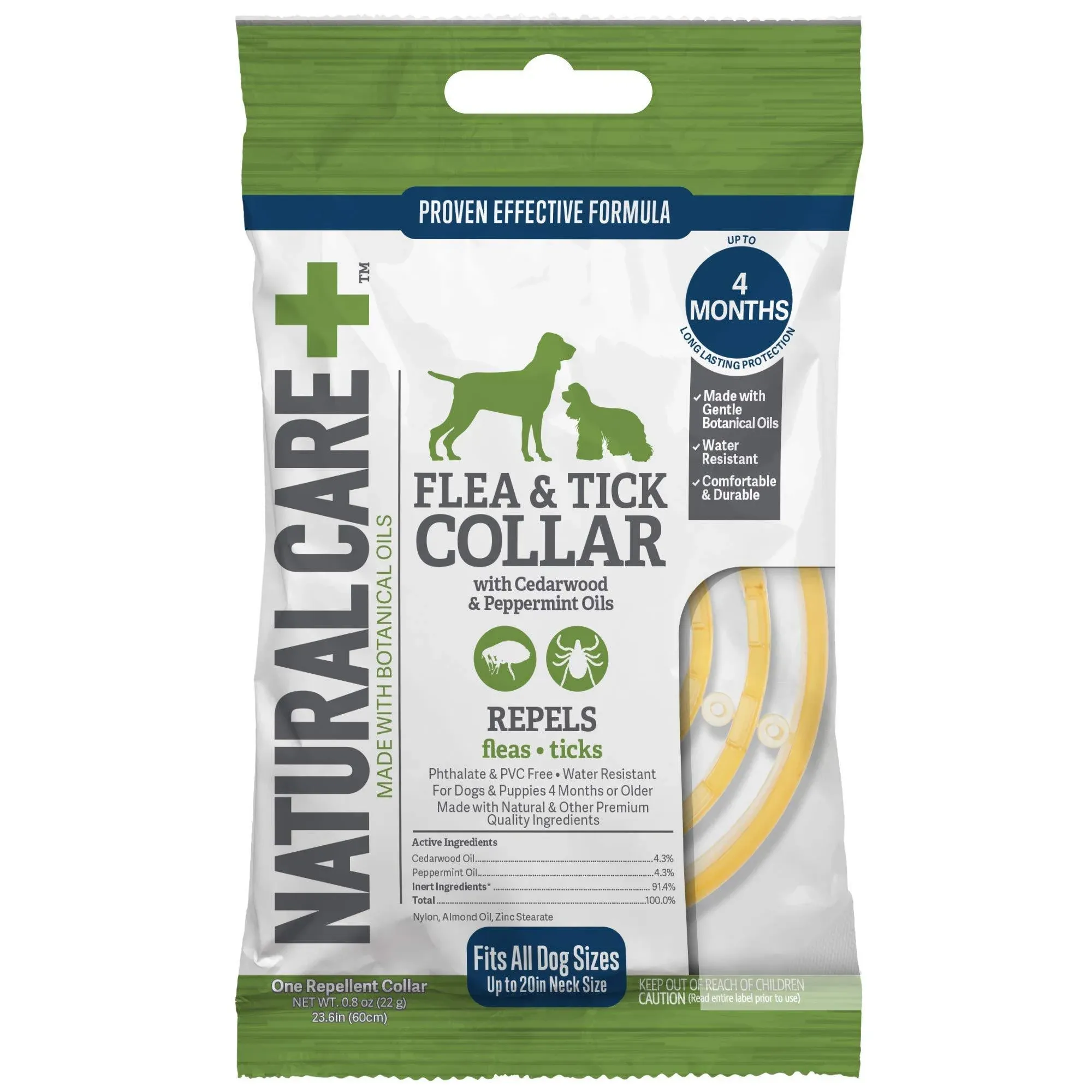 Natural Care + Collar, Repellent, Flea & Tick - 1 collar, 0.8 oz