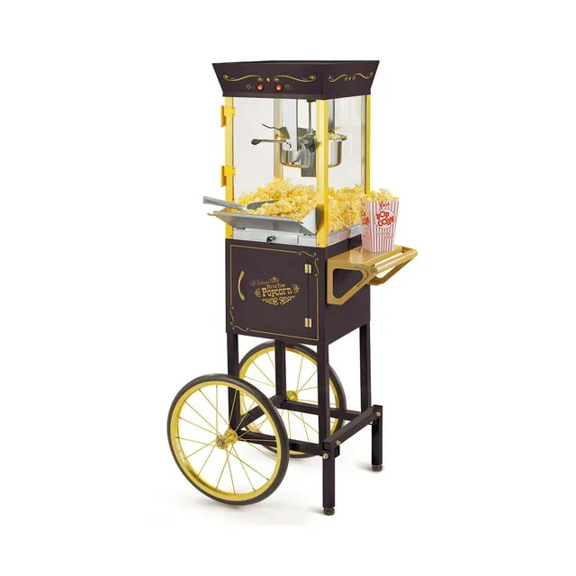 Nostalgia 53" Popcorn Cart with Candy Dispenser