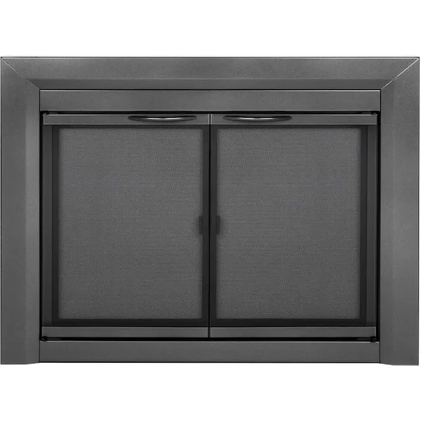 Fireplace Glass Doors Carlisle Large Gunmetal CL-3002GM