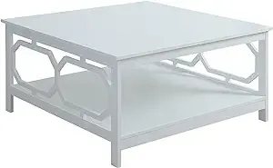 Convenience Concepts Omega Square 36" Coffee Table, White