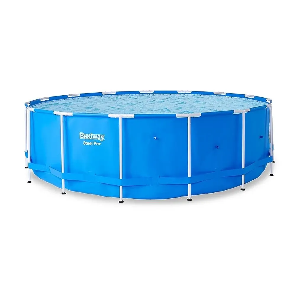 15 Ft. X 48 In. D Round Soft Side Side Steel Pro Frame Above Ground Swimming