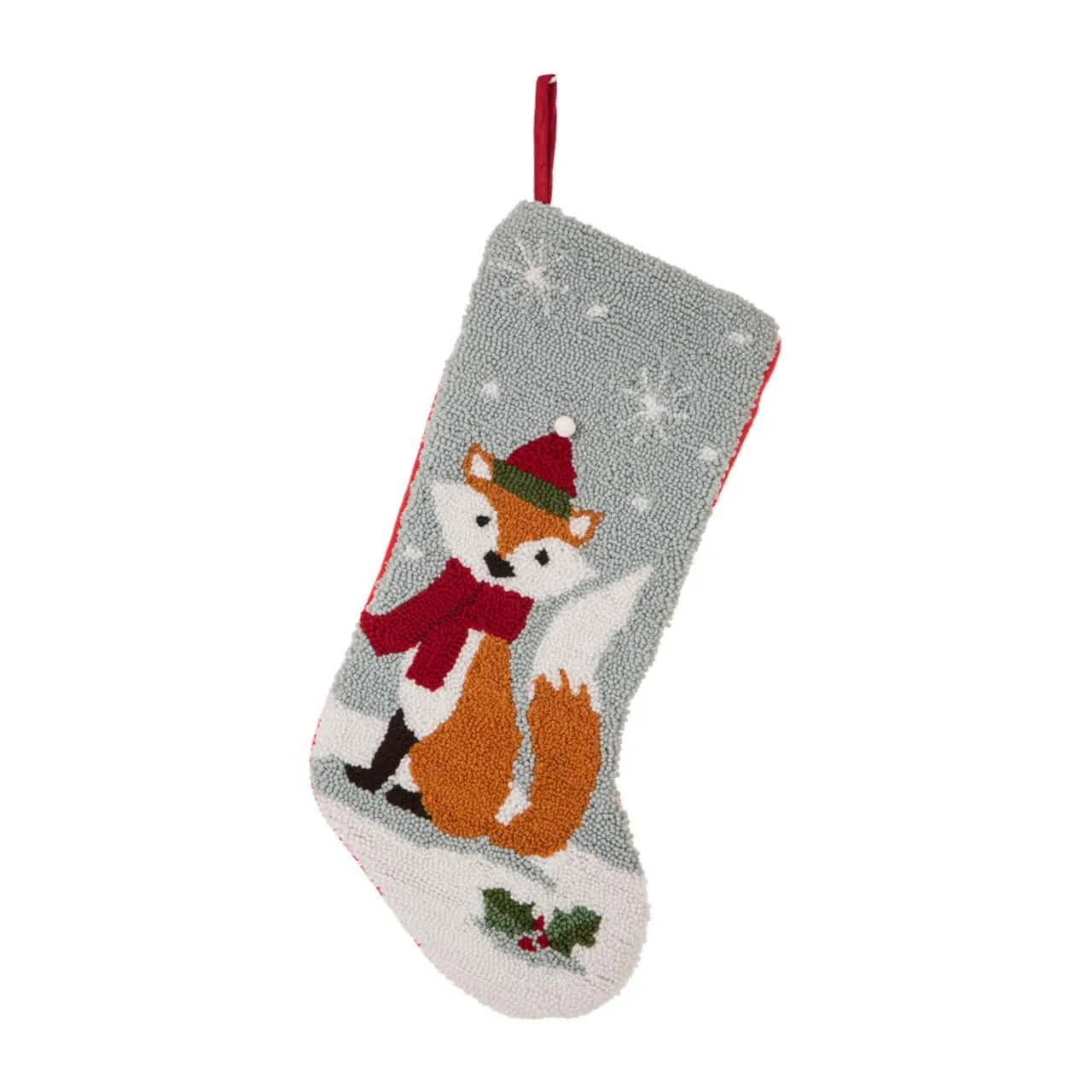 Glitzhome® 19" Fox Hooked Stocking