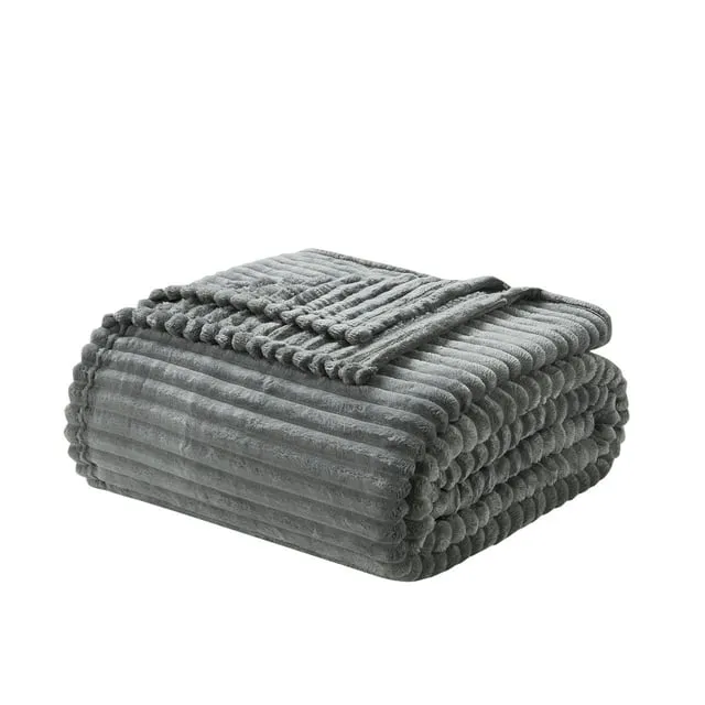 Nestl Cut Plush Fleece Throw Blanket