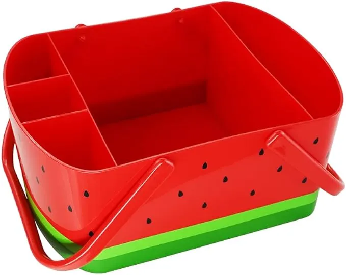 Mr. Bar-B-Q Watermelon Caddy Grilling Caddy BBQ Utensil Caddy with Fold Down Carry Handles for Organizing Condiments, Tools for Grill, BBQ, Picnics, Household Cleaning