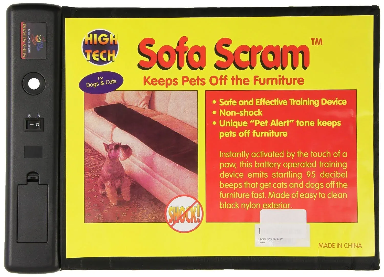 High Tech Pet Sofa Scram Pad Dog and Cat Repellent