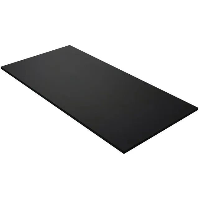 Kaboon 55x28 inch Universal Table Top, Pack 1, Rectangular, Black, TABLETOP5528A