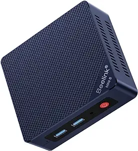 Beelink Mini PC, Mini S12 Intel 12th Gen 4-Core N95(up to 3.4GHz), Mini Computer 8GB DDR4 RAM 256GB SSD, Desktop PC Dual HDMI 4K UHD/Gigabit Ethernet/Dual WiFi5/BT4.2/HTPC/W-11 Pro