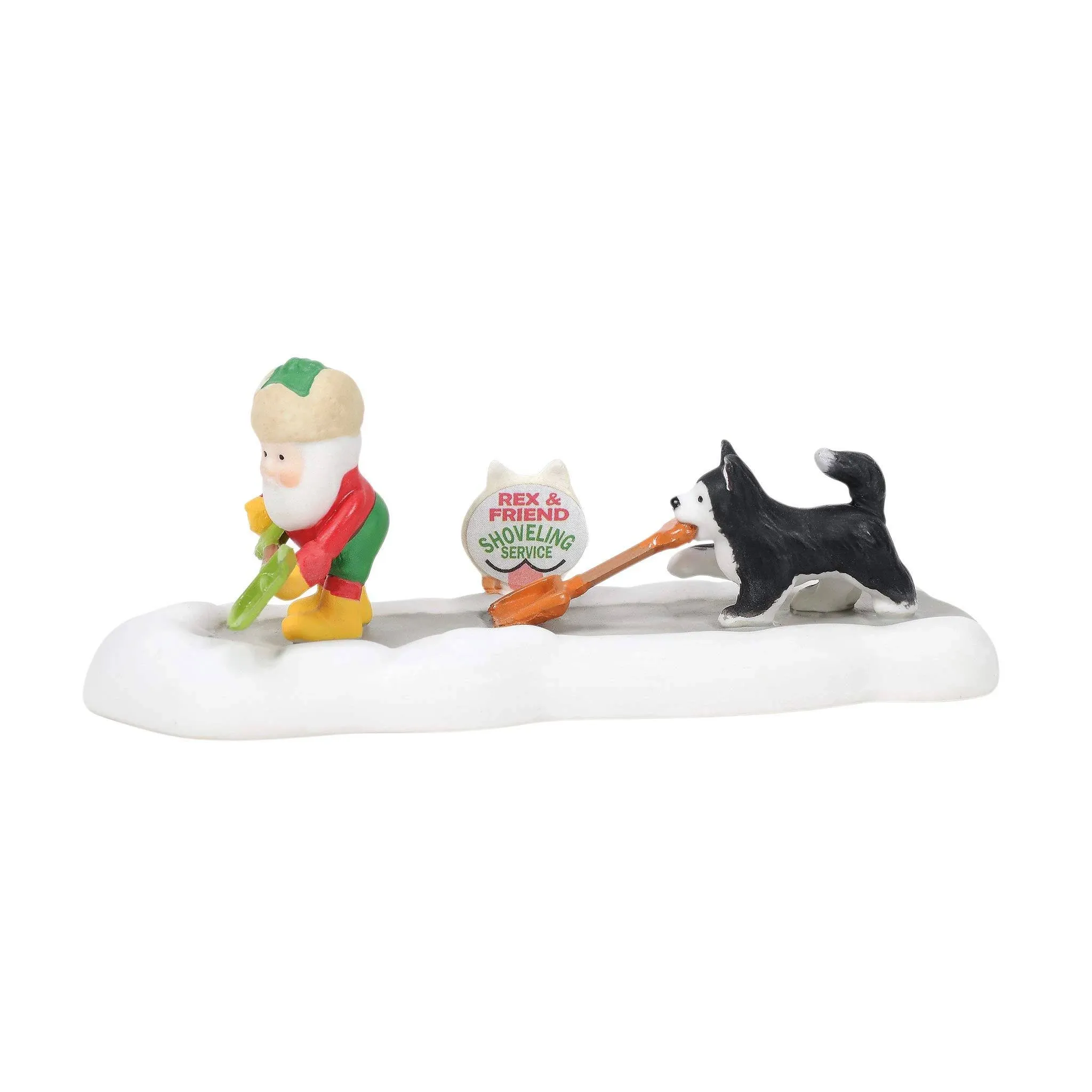 North Pole Village Shoveling Buddies For Hire - Boxed by Department 56