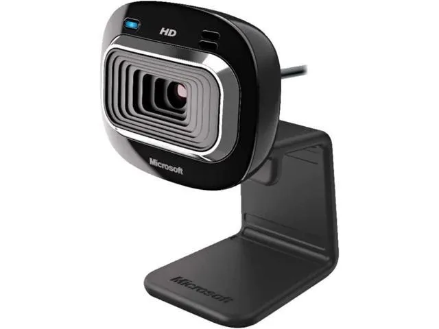 Microsoft LifeCam HD-3000 for Business with built-in noise cancelling Microphone, Light Correction, USB Connectivity with universal attachment.