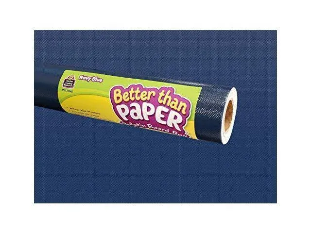 Better Than Paper Bulletin Board Roll, 4&#039; x 12&#039;, Navy Blue, Pack of 2