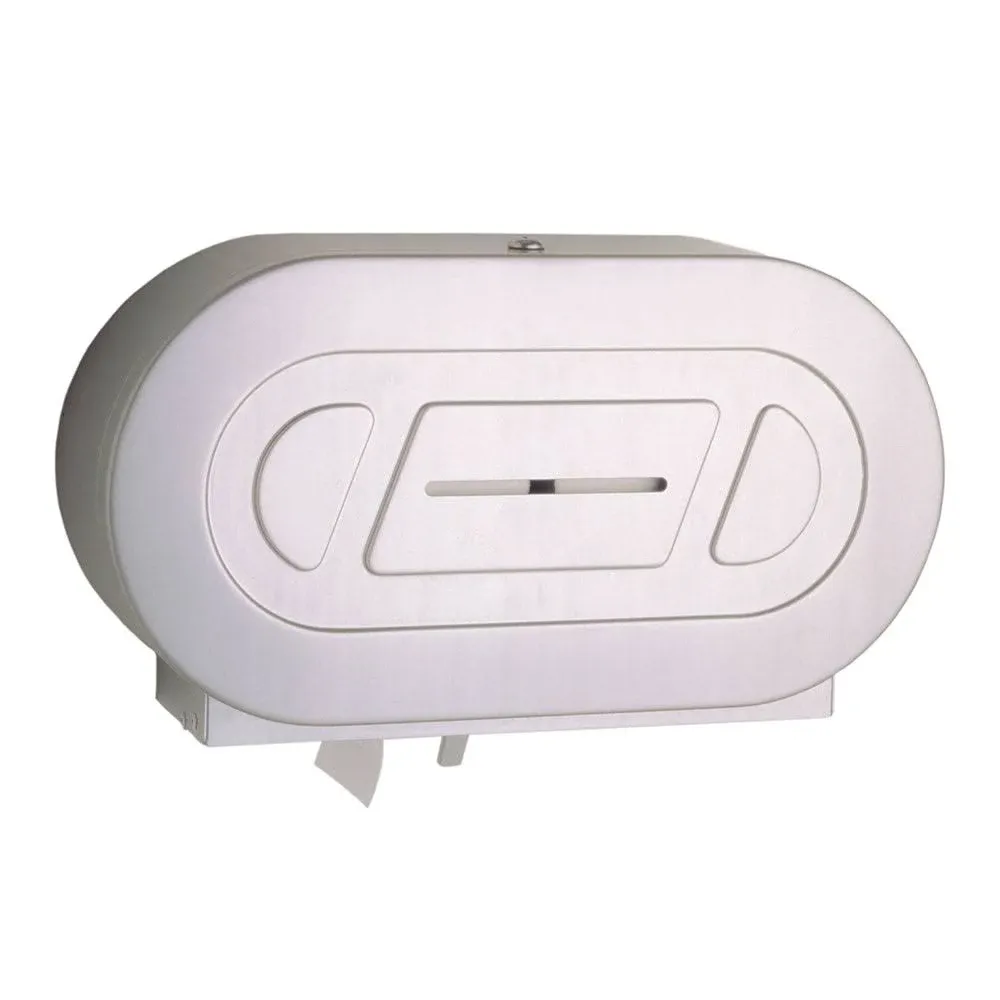 Bobrick B-2892 Surface-Mounted Twin Jumbo-Roll Toilet Tissue Dispenser