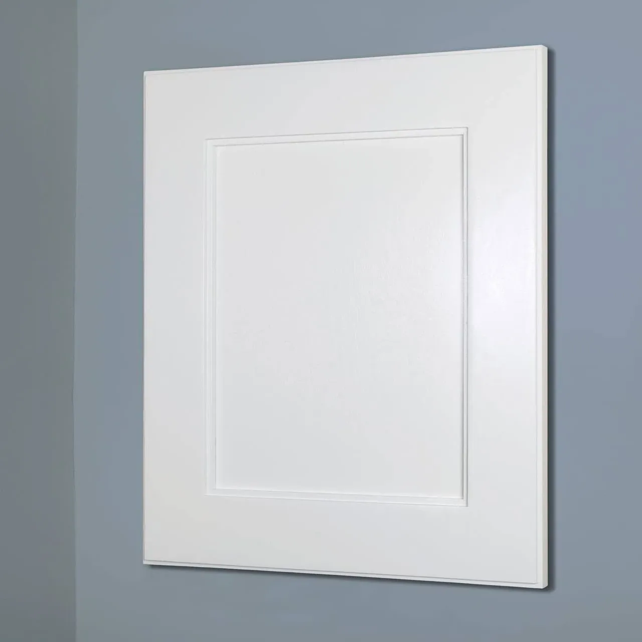 14x24 White Shaker Style Recessed Medicine Cabinet with No Mirror