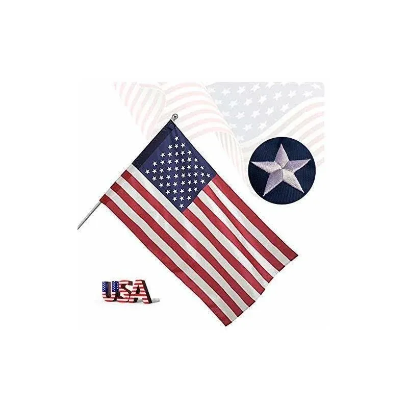 American Flag 2.5x4 Ft Pole Sleeve Banner Style 2.5X4 Ft. Pole Sleeve