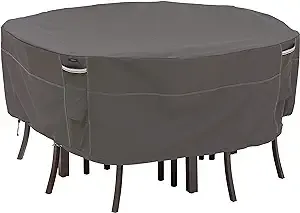 Classic Accessories Ravenna Round Patio Table & Chair Set Cover